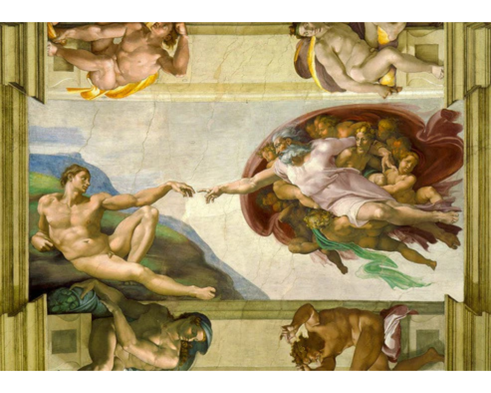 Michelangelo Buonarroti: La Creación de Adán: Rompecabezas 1000 Piezas Enjoy Puzzle