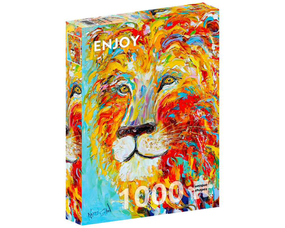 León Colorido: Rompecabezas 1000 Piezas Enjoy Puzzle