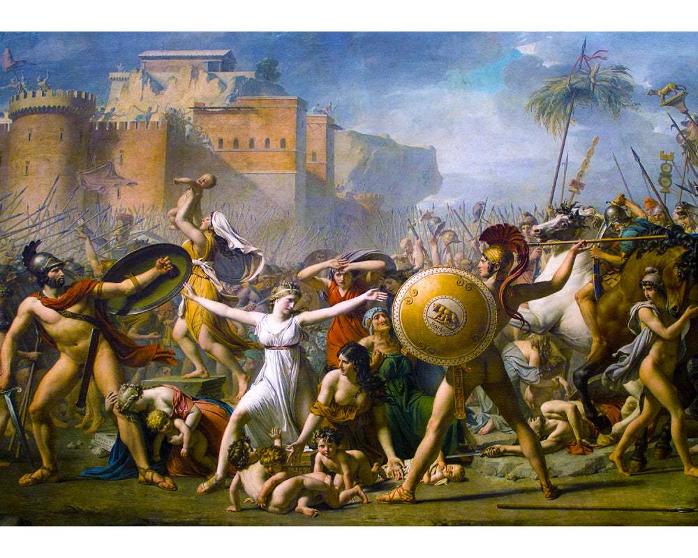 Jacques Louis David: El Rapto de las Sabinas: Rompecabezas 1000 Piezas Enjoy Puzzle
