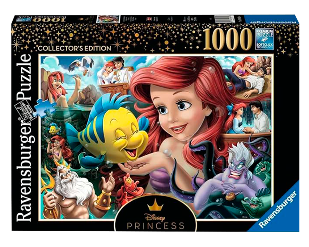 Rompecabezas 1000 Piezas Heroínas de Disney, La Sirenita Ravensburger