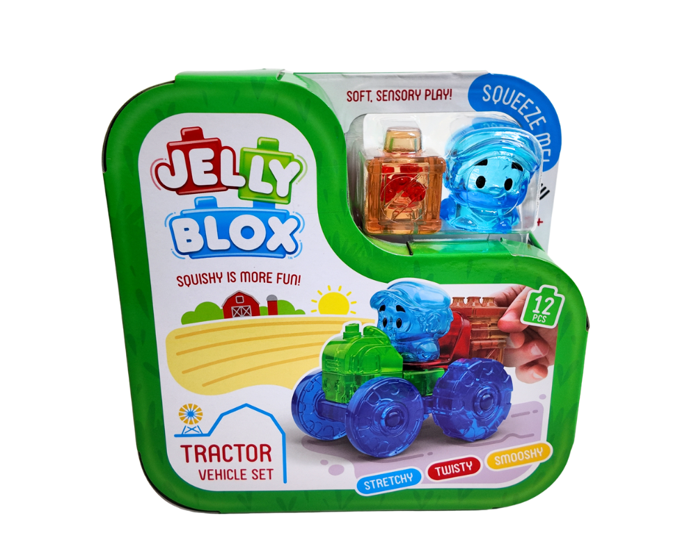 Tractor Set Jelly Blox. Juguetes Sensoriales