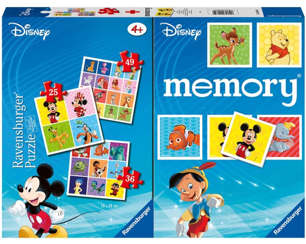 Disney Mickey y sus Amigos Rompecabezas Progresivo + Memory