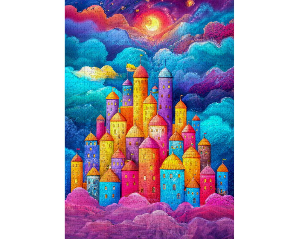 Fortaleza Entre Nubes: Rompecabezas 1000 Piezas Enjoy Puzzle