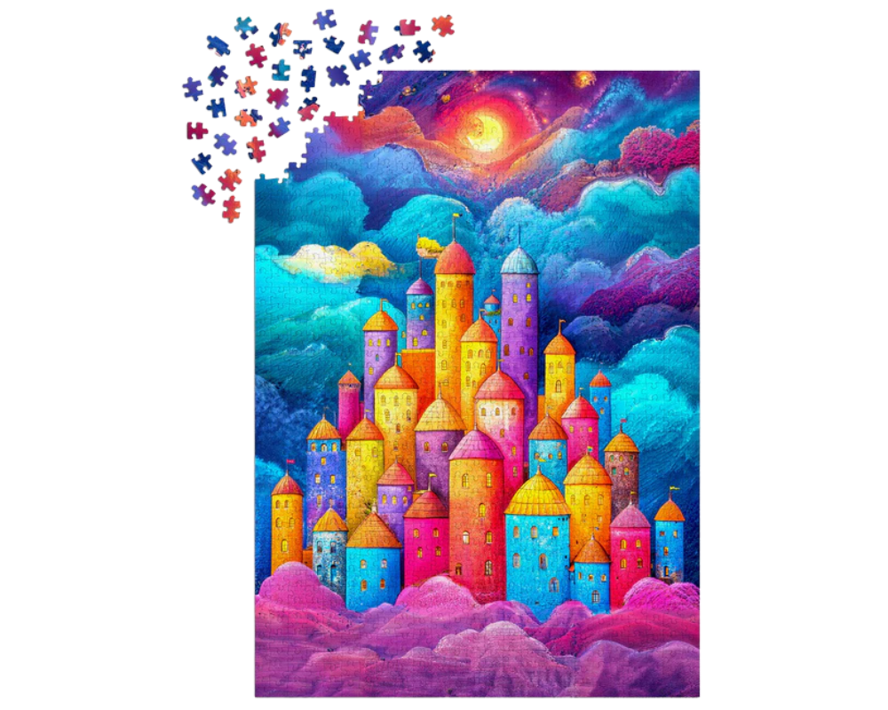 Fortaleza Entre Nubes: Rompecabezas 1000 Piezas Enjoy Puzzle