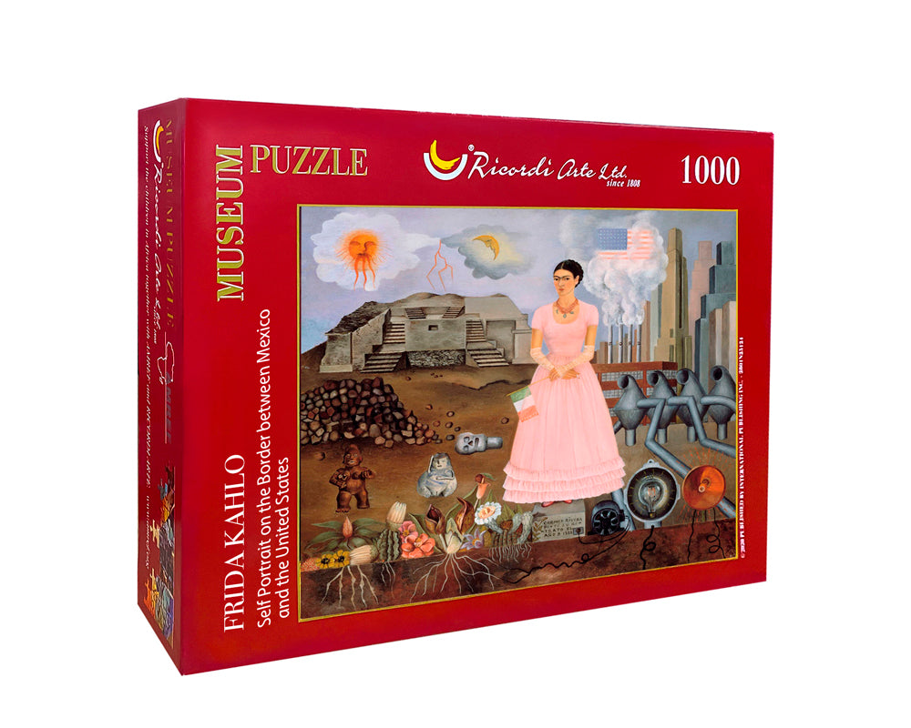 Frida Kahlo - Autorretrato en la Frontera: Rompecabezas 1000 Piezas Ricordi