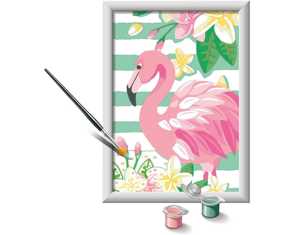 Flamingo Set de Pintura Pinta por Número Ravensburger
