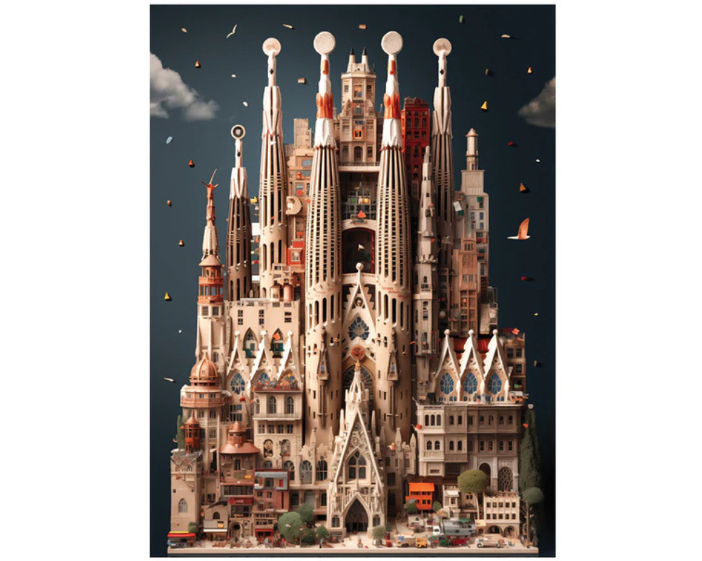 La Sagrada Familia: Rompecabezas de 1000 piezas. Anatolian