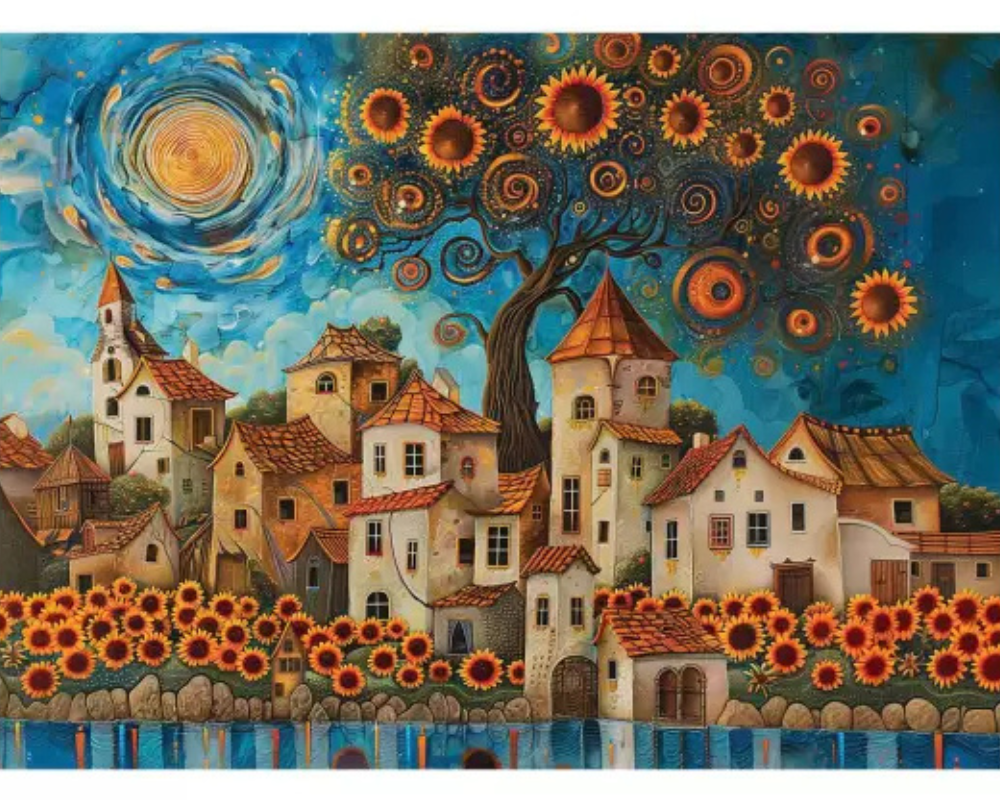 Van Gogh, Girasoles: Rompecabezas de 1000 piezas. Anatolian
