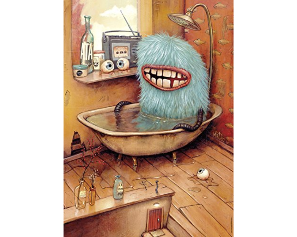 Zozoville Monstruo en la Tina Rompecabezas 1000 piezas Heye