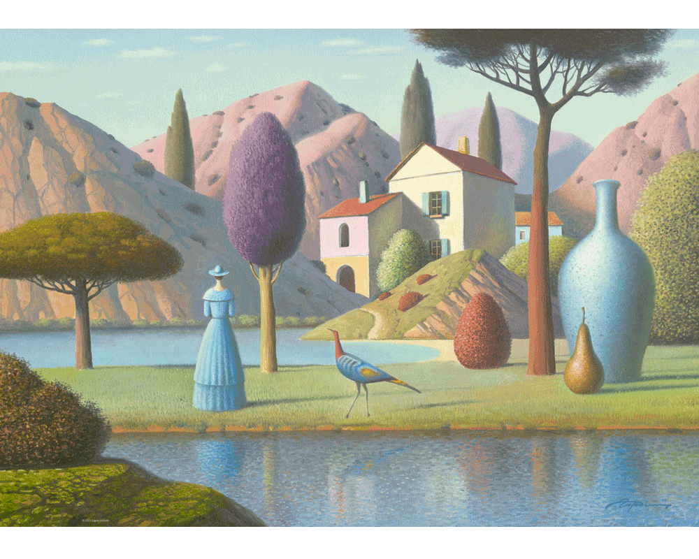 Evgeni Gordiets: Dama de Azul Rompecabezas 1000 Piezas Heye