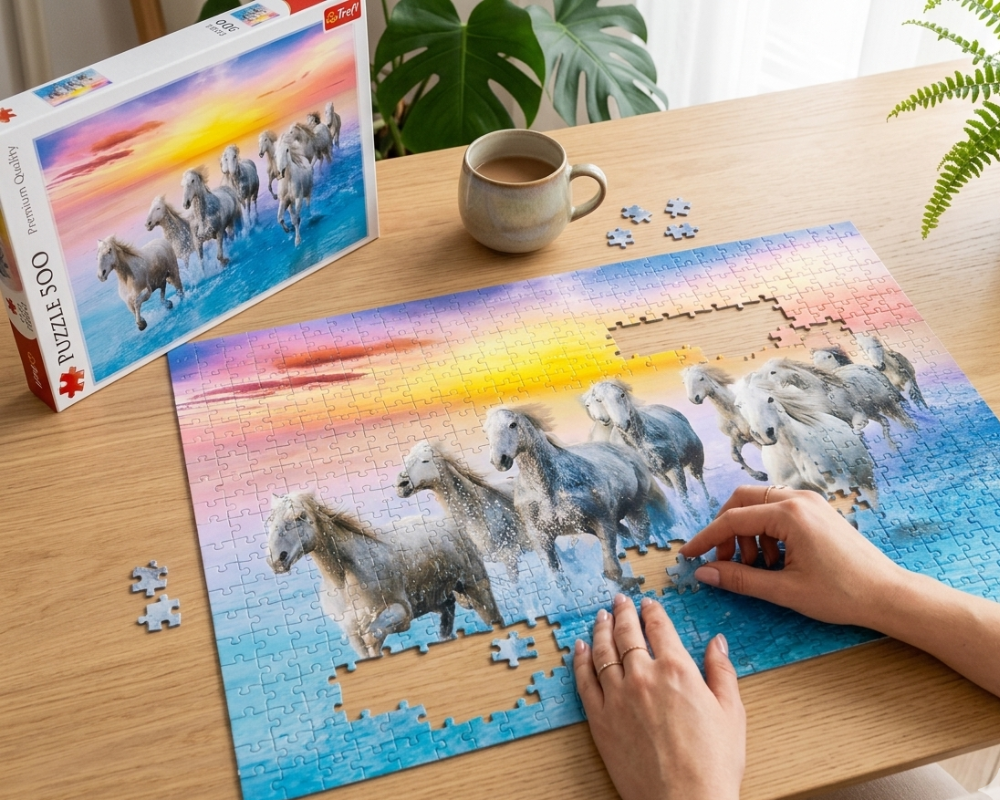 Caballos Galopando: Rompecabezas 500 Piezas Trefl