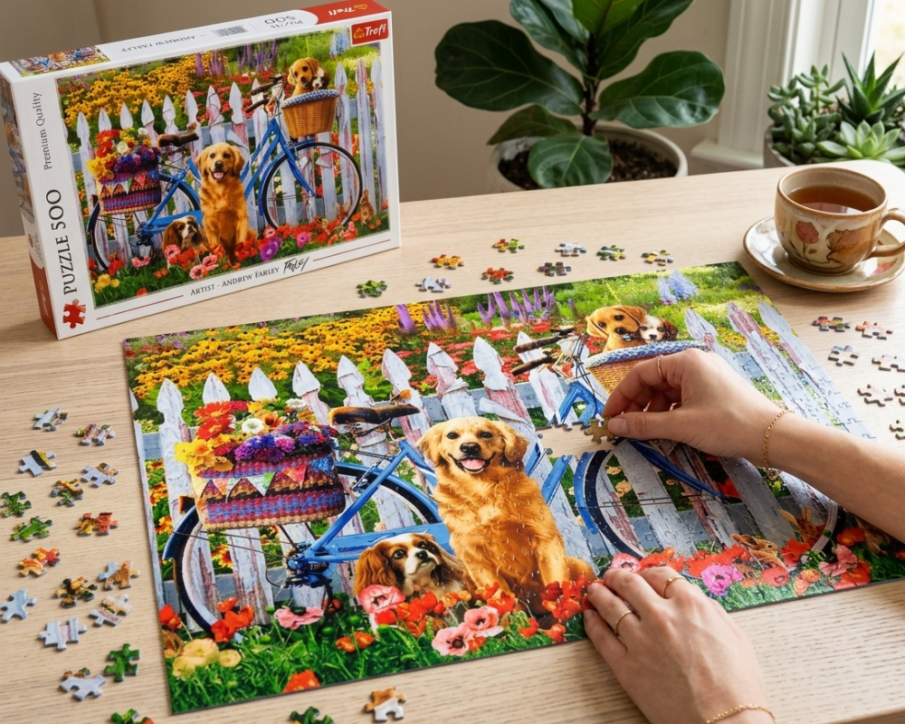 Aventura de Perritos Rompecabezas 500 Piezas Trefl