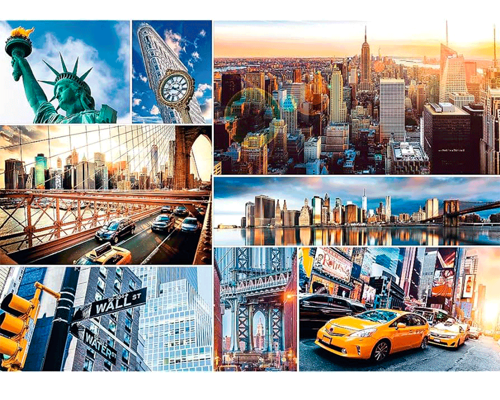 Collage Nueva York: Rompecabezas de Arte 4000 Piezas Trefl