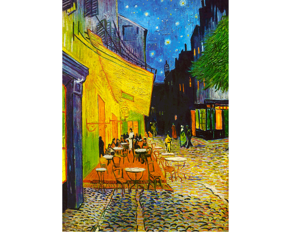 Vincent Van Gogh - Café Terraza: Rompecabezas 1000 Piezas Enjoy Puzzle