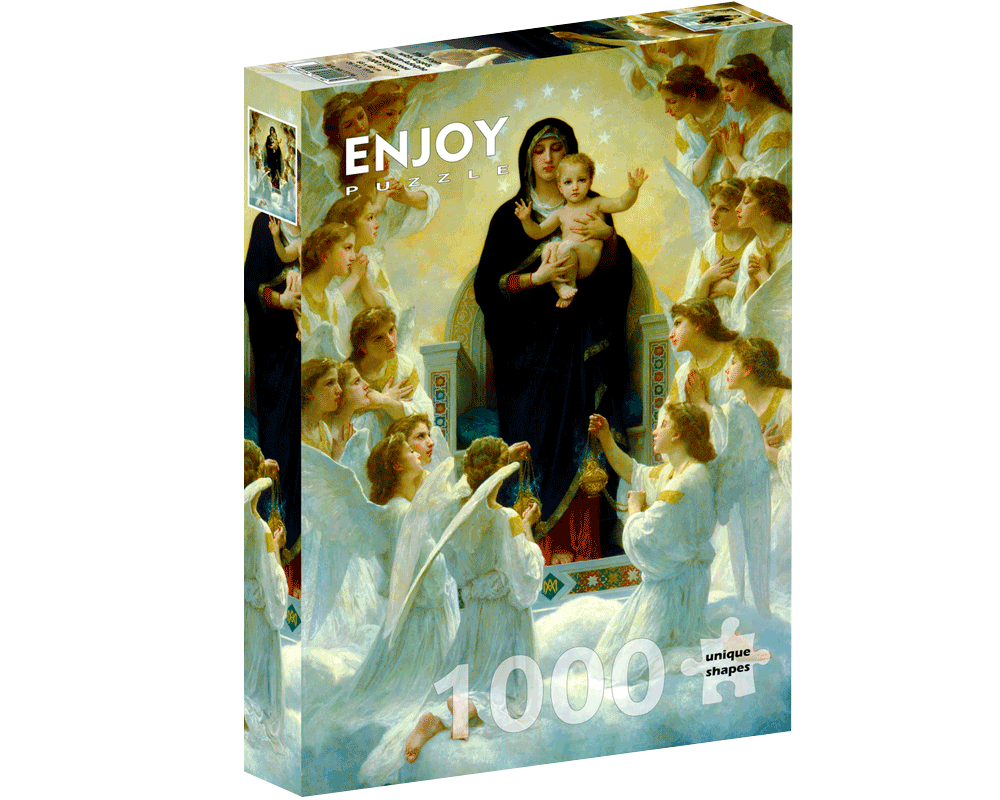 William Bouguereau - Virgen con Ángeles: Rompecabezas 1000 Piezas Enjoy Puzzle