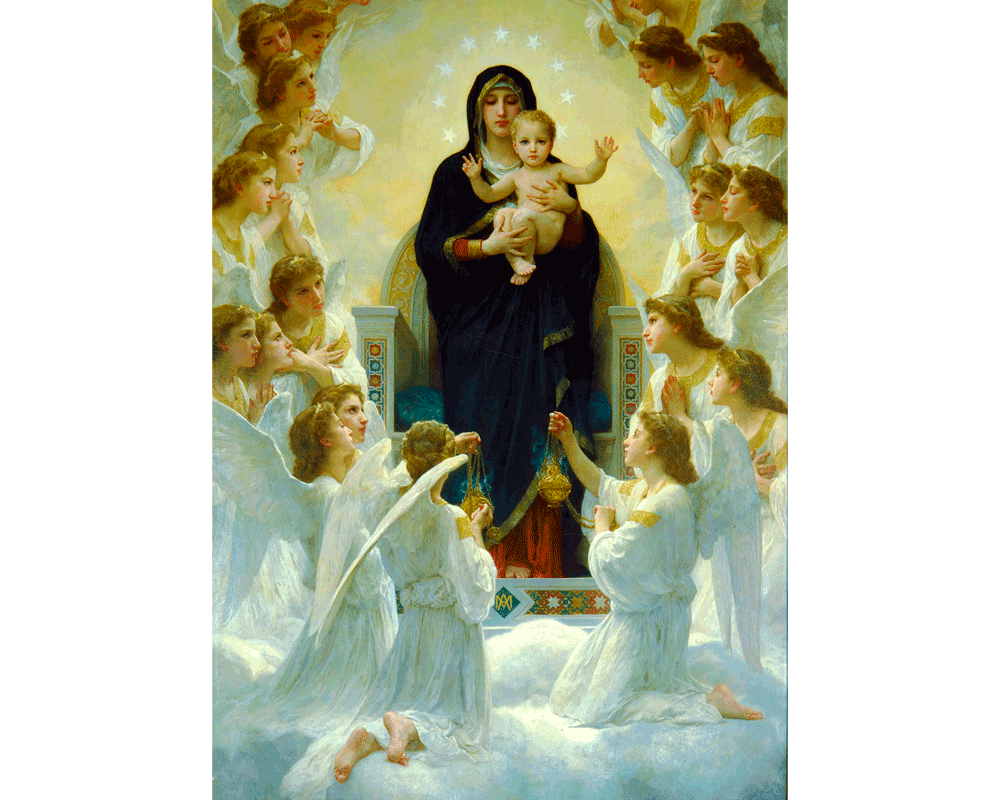 William Bouguereau - Virgen con Ángeles: Rompecabezas 1000 Piezas Enjoy Puzzle