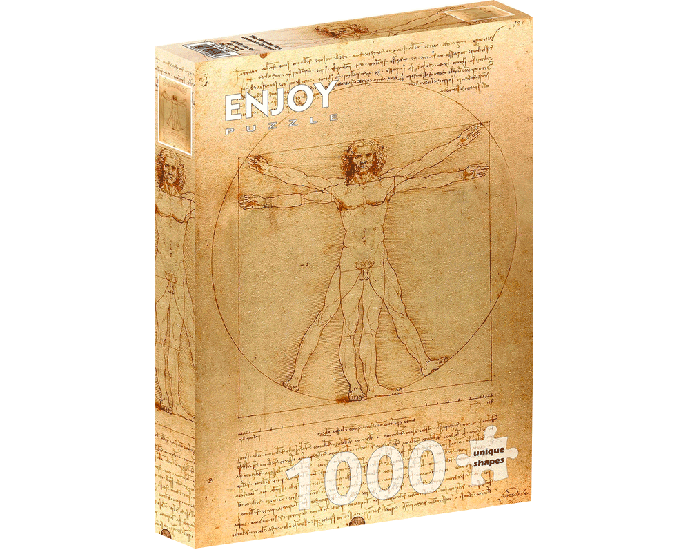 Leonardo da Vinci - El Hombre de Vitruvio: Rompecabezas 1000 Piezas Enjoy Puzzle