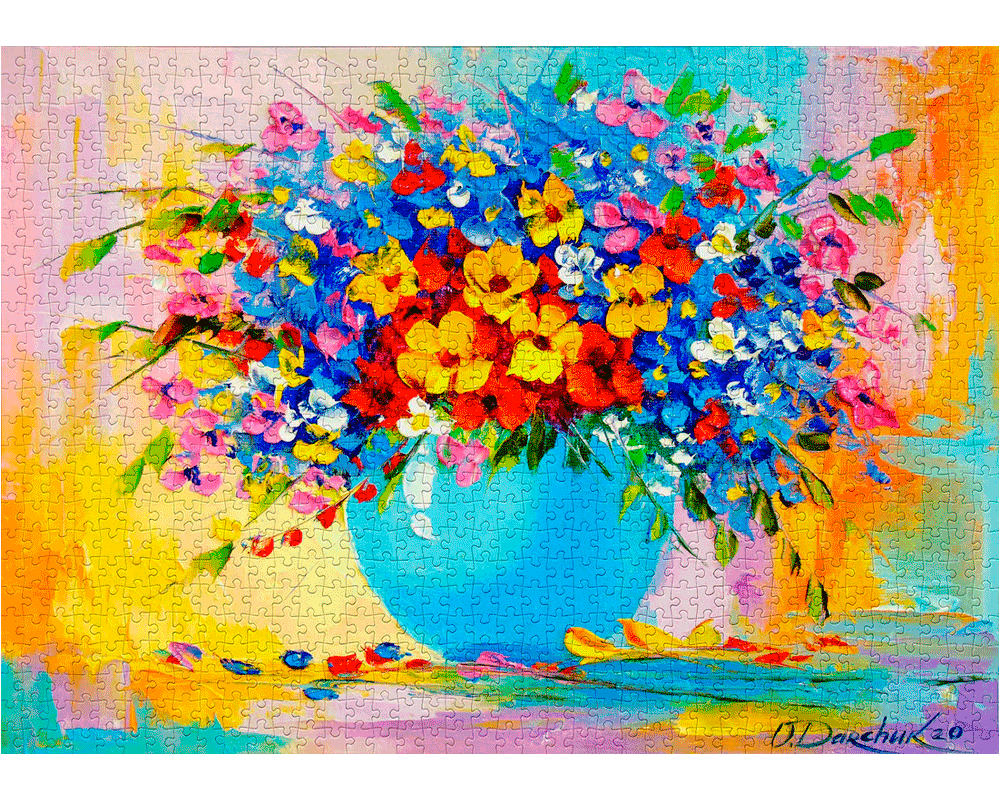 Ramo de Flores: Rompecabezas 1000 Piezas Enjoy Puzzle