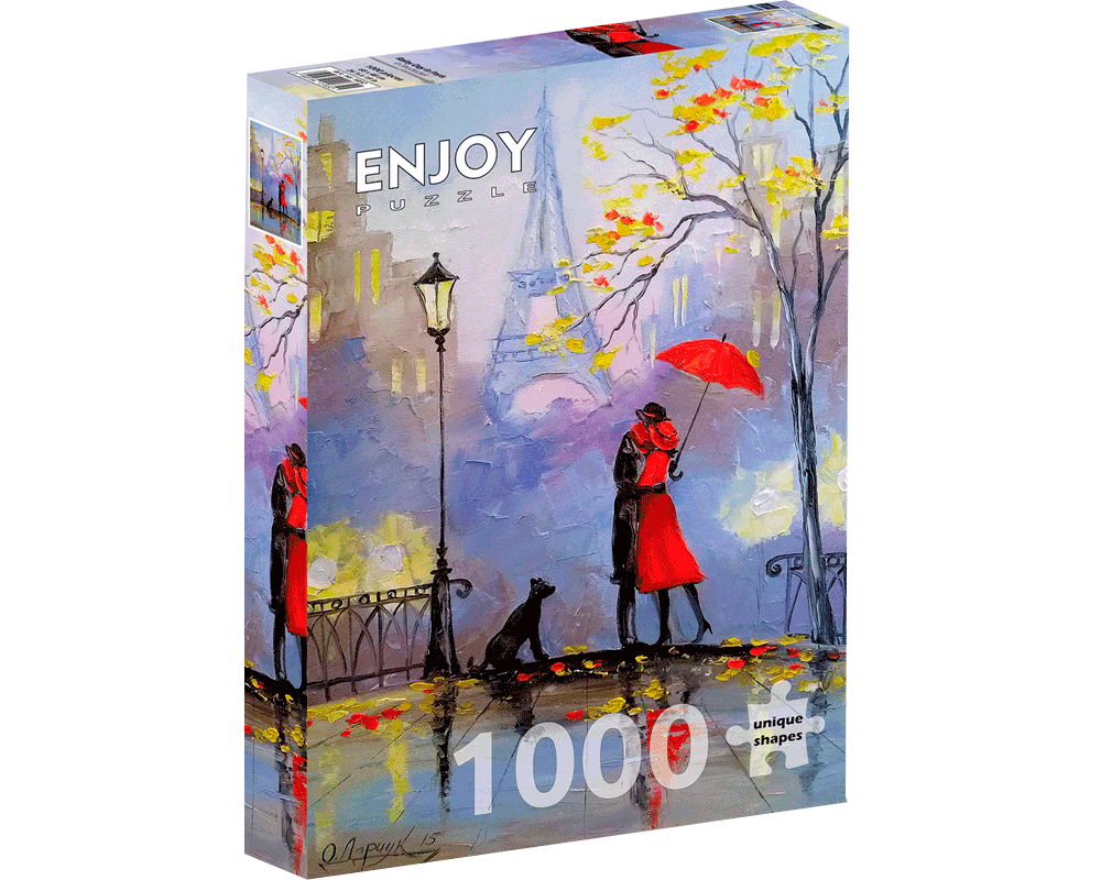 Día Lluvioso en París: Rompecabezas 1000 Piezas Enjoy Puzzle