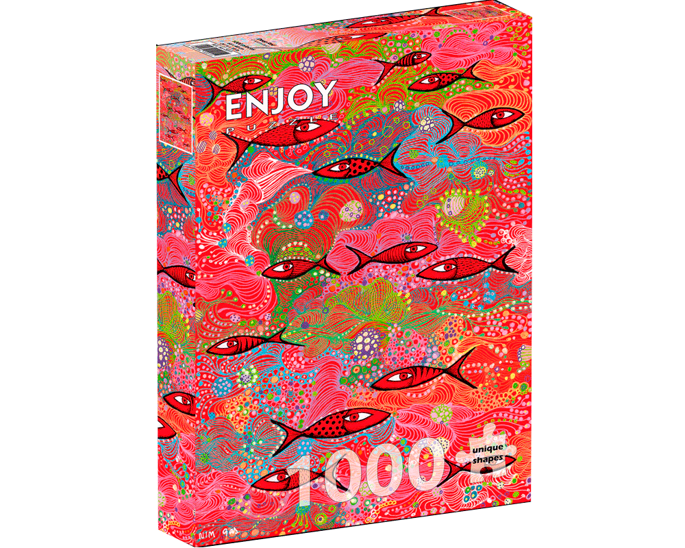 Rojo Oscuro: Rompecabezas 1000 Piezas Enjoy Puzzle