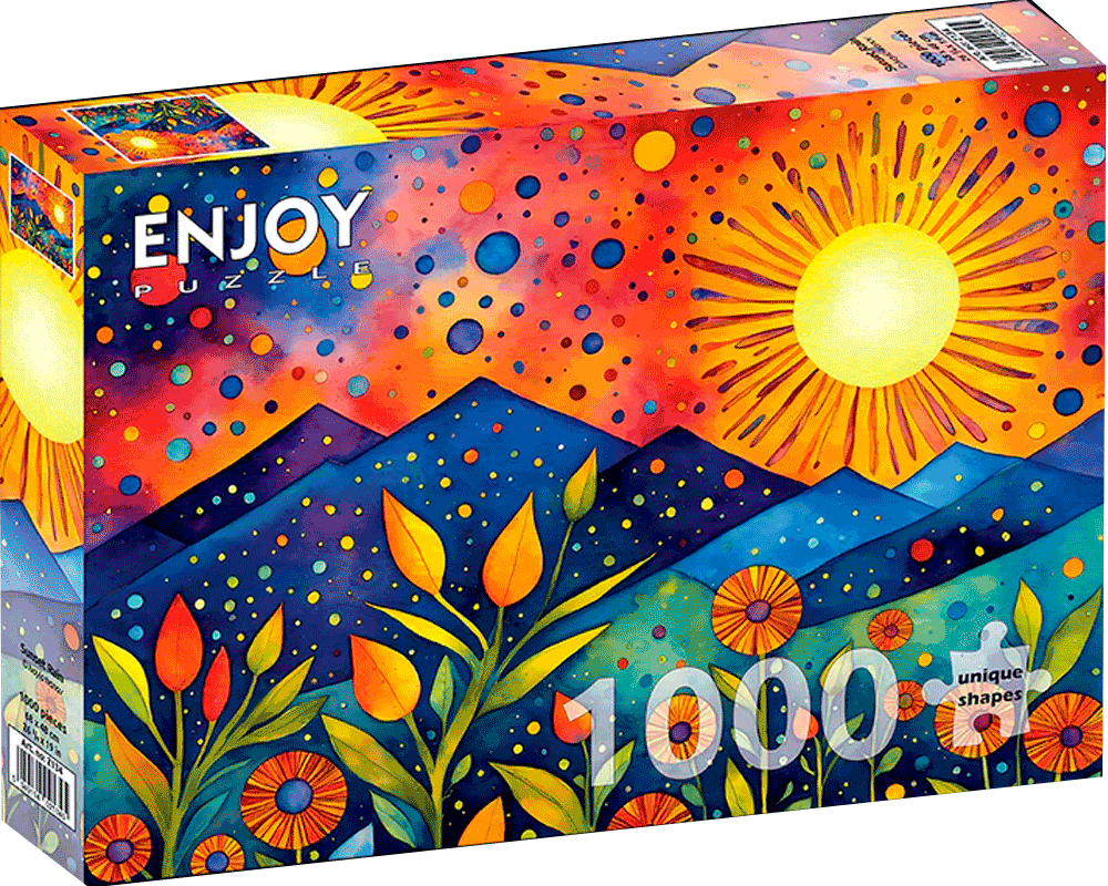 Lluvia al Atardecer: Rompecabezas 1000 Piezas Enjoy Puzzle