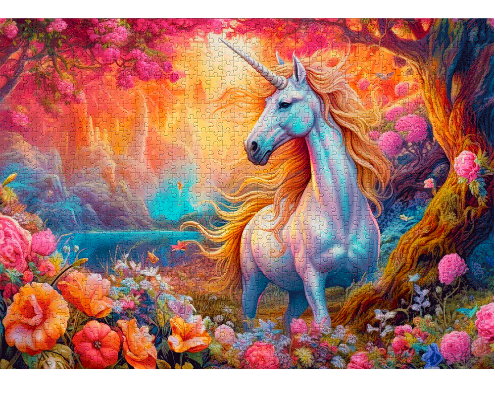 Unicornio Encantado: Rompecabezas 1000 Piezas Enjoy Puzzle