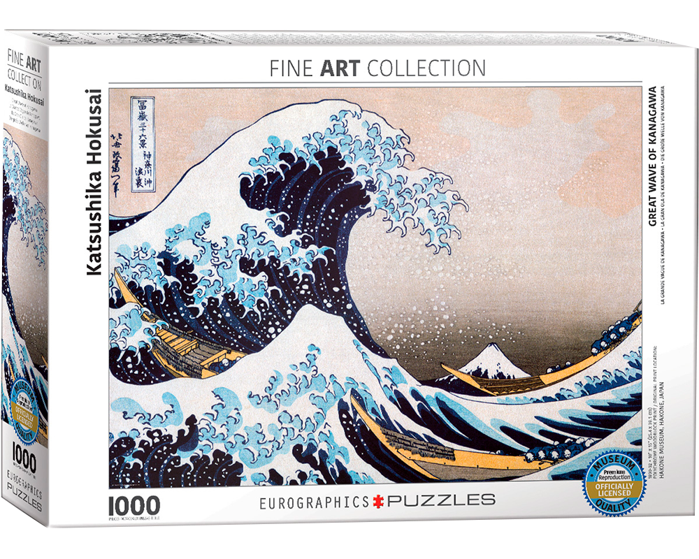 La Gran Ola de Kanagawa: Rompecabezas 1000 Piezas Eurographics