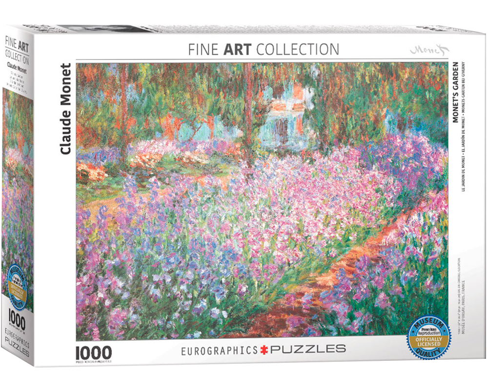 El jardín de Monet: Rompecabezas de Arte 1000 Piezas Eurographics