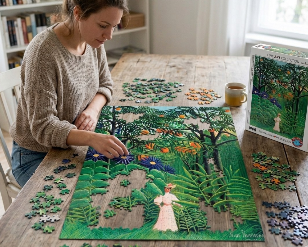 Rousseau Henri: Mujer En El Bosque Rompecabezas 1000 Piezas Eurographics