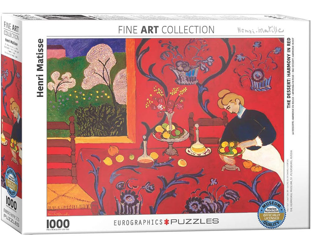 Henri Matisse Armonía en Rojo Rompecabezas de Arte 1000 Piezas Eurographics