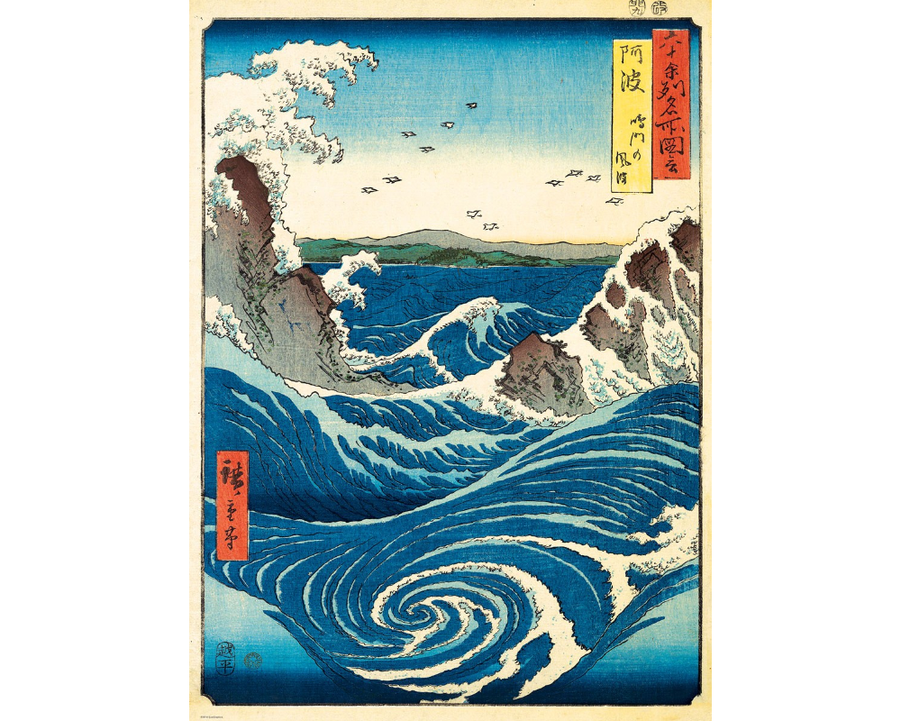 Utagawa Hiroshige: Naruto Olas Rompecabezas 1000 Piezas Eurographics
