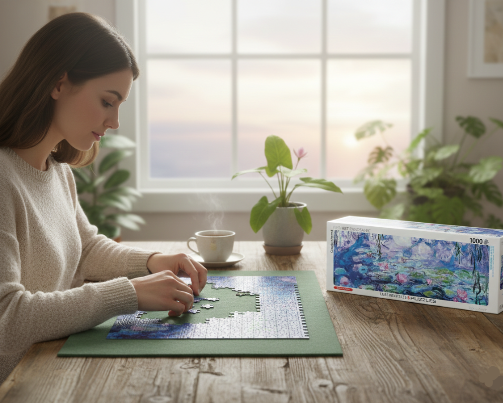 Monet: Lilas Rompecabezas de Arte 1000 Piezas Panorámico Eurographics