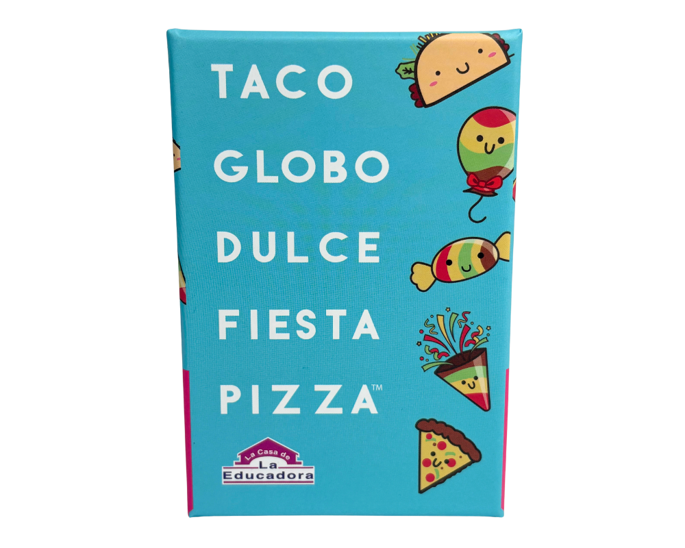 Taco Globo Dulce Fiesta Pizza en Español. Blue Orange™