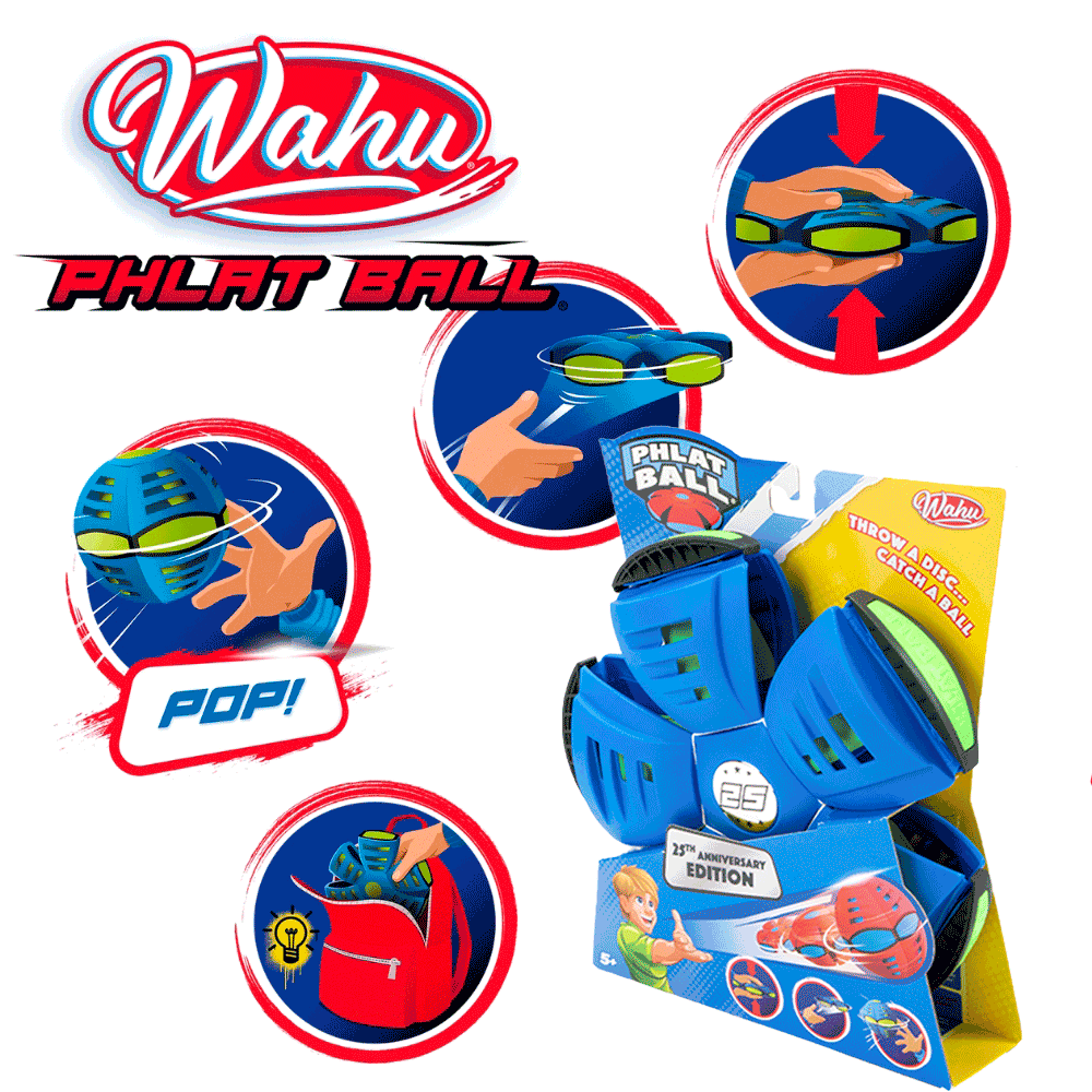 Wahu Phlat Ball (Pelota-Frisbee Azul) Goliath Games