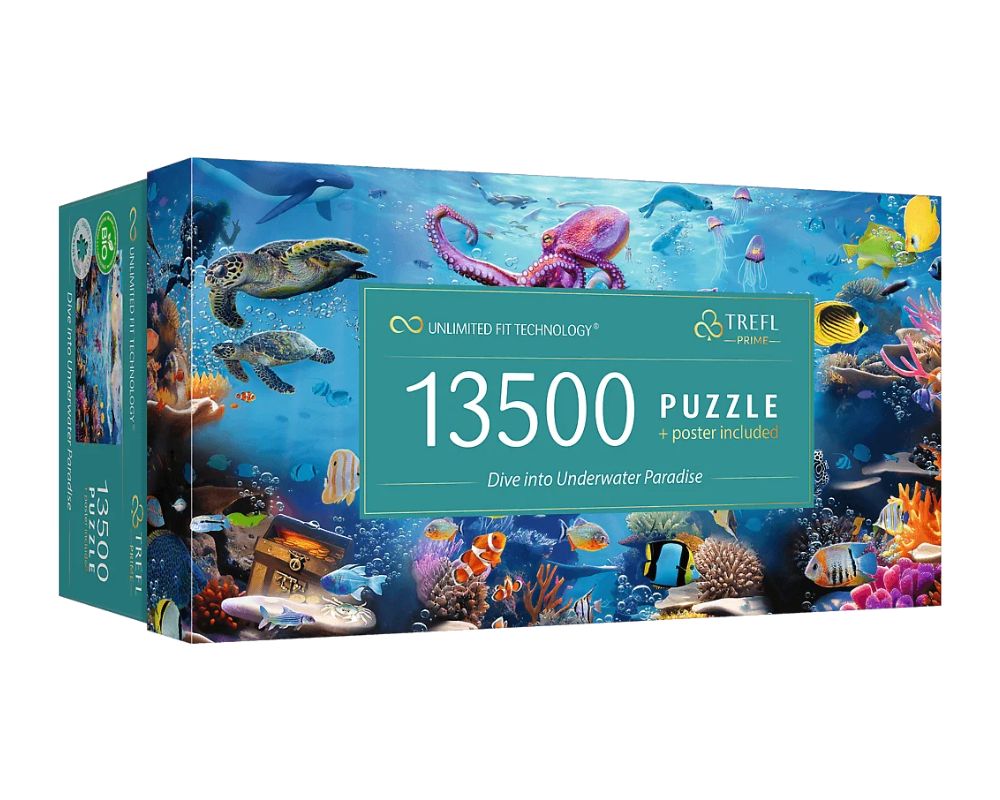 Sumérgete al Paraíso del Fondo Marino Rompecabezas 13,500 Piezas Trefl Prime