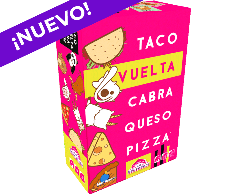 Taco, Vuelta, Cabra, Queso, Pizza En Español Blue Orange ™