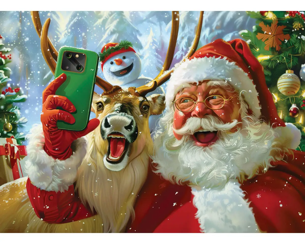 Selfie con Santa Rompecabezas 300 Piezas XL Eurographics