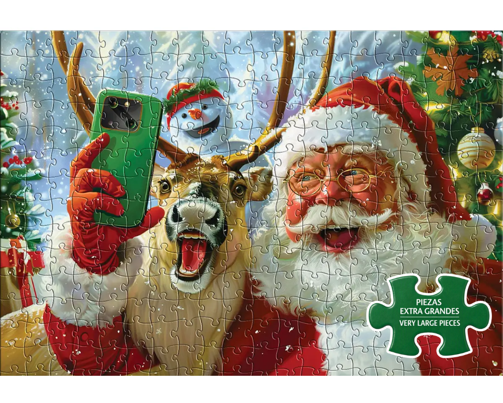Selfie con Santa Rompecabezas 300 Piezas XL Eurographics