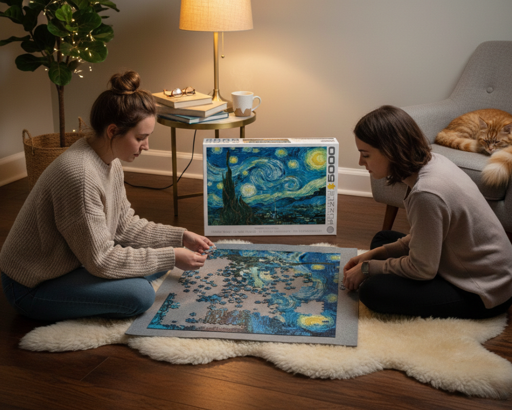 Van Gogh - La Noche Estrellada Rompecabezas de Arte 5000 piezas Eurographics