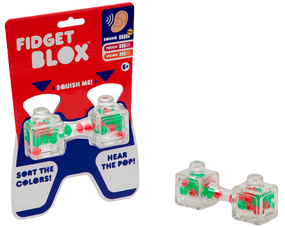 Fidget Blox Juguete Sensorial Sonido Verde y Rojo Goliath Games