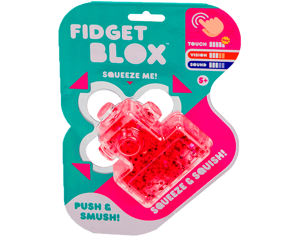 Fidget Blox Juguete Sensorial Táctil Rosa Goliath Games