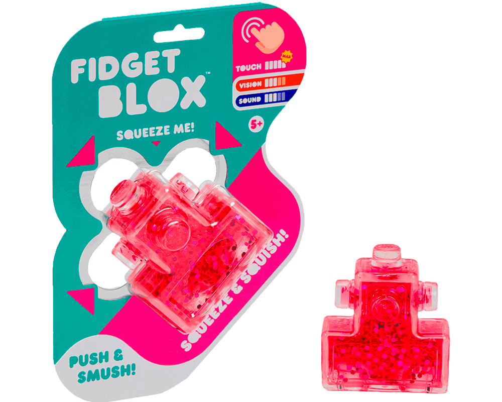 Fidget Blox Juguete Sensorial Táctil Rosa Goliath Games