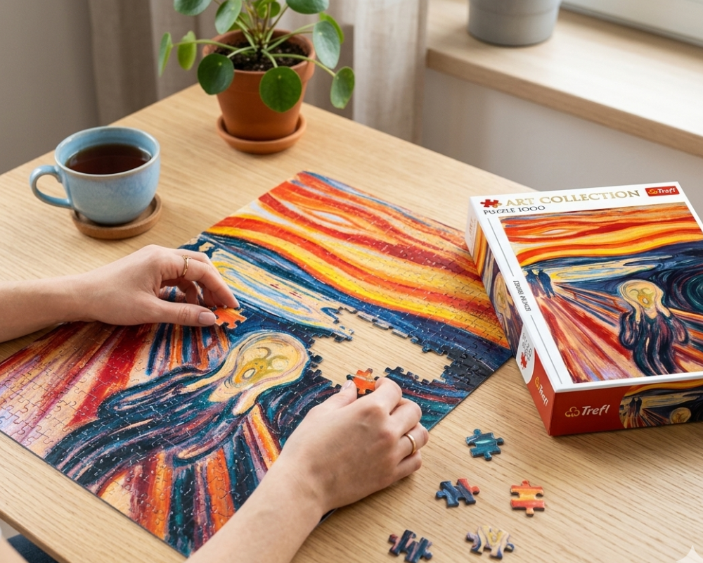 El Grito - Edward Munch: Rompecabezas 1000 Piezas Trefl