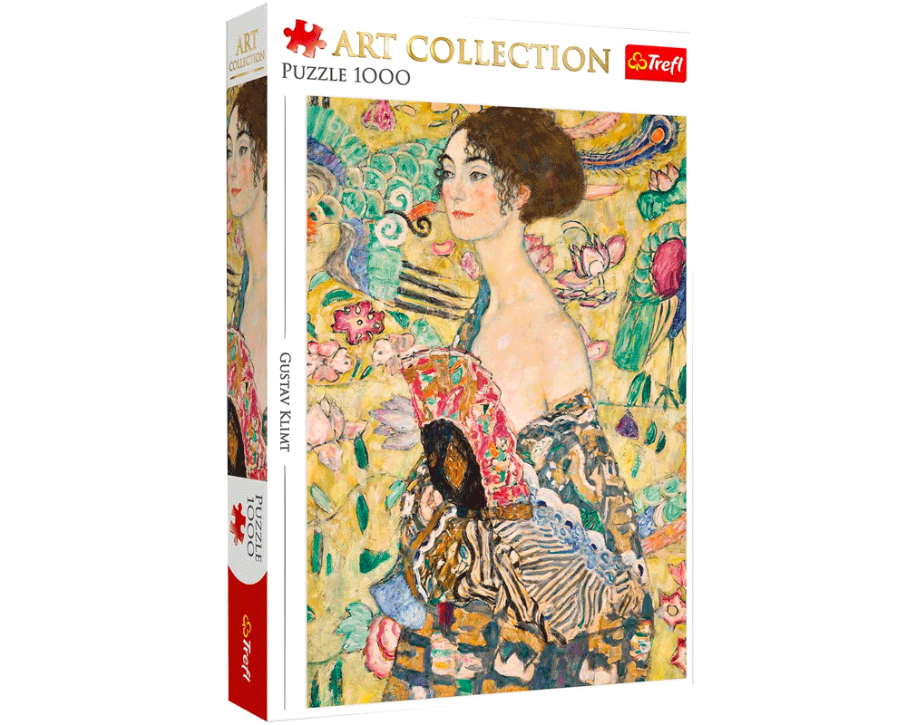 Dama Con Abanico - Gustav Klimt: Rompecabezas 1000 Piezas Trefl