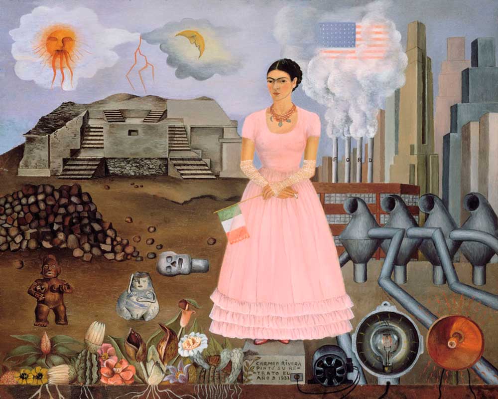 Frida Kahlo - Autorretrato en la Frontera: Rompecabezas 1000 Piezas Ricordi