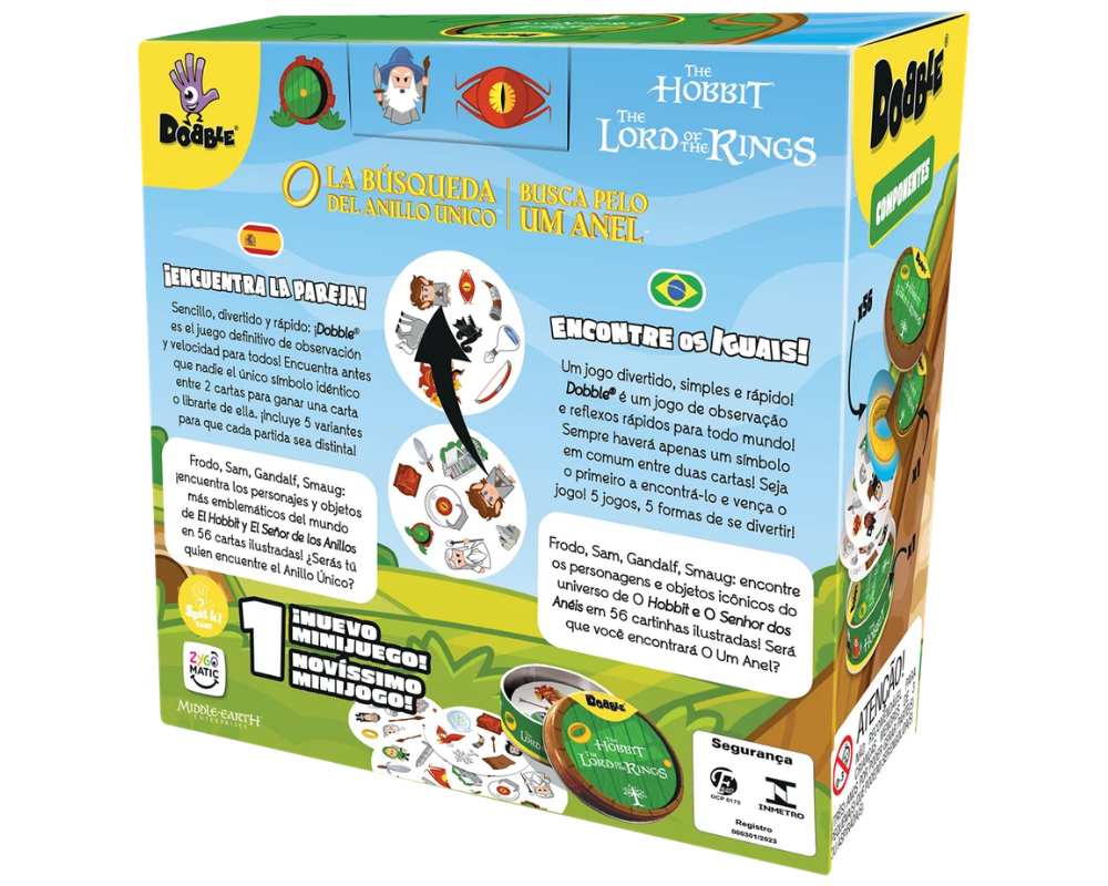 Dobble El Señor de los Anillos: Juego de Mesa en Español. Asmodee