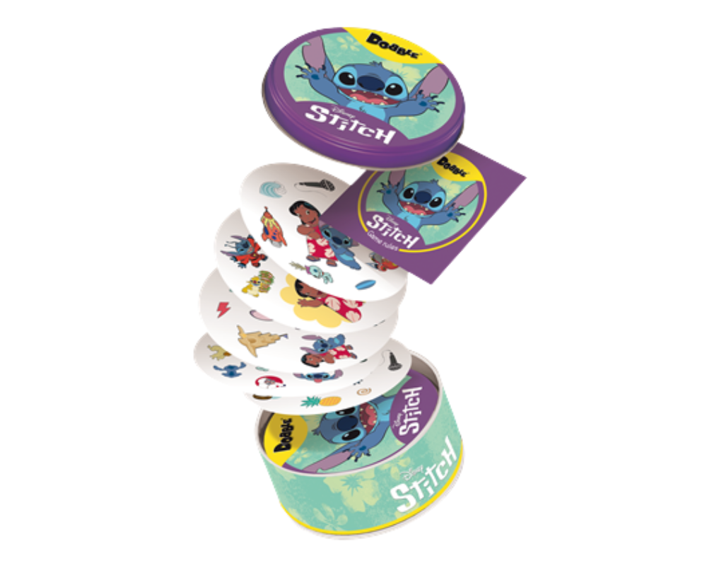 Dobble Disney Stitch. Juego de Mesa en ESPAÑOL. Asmodee