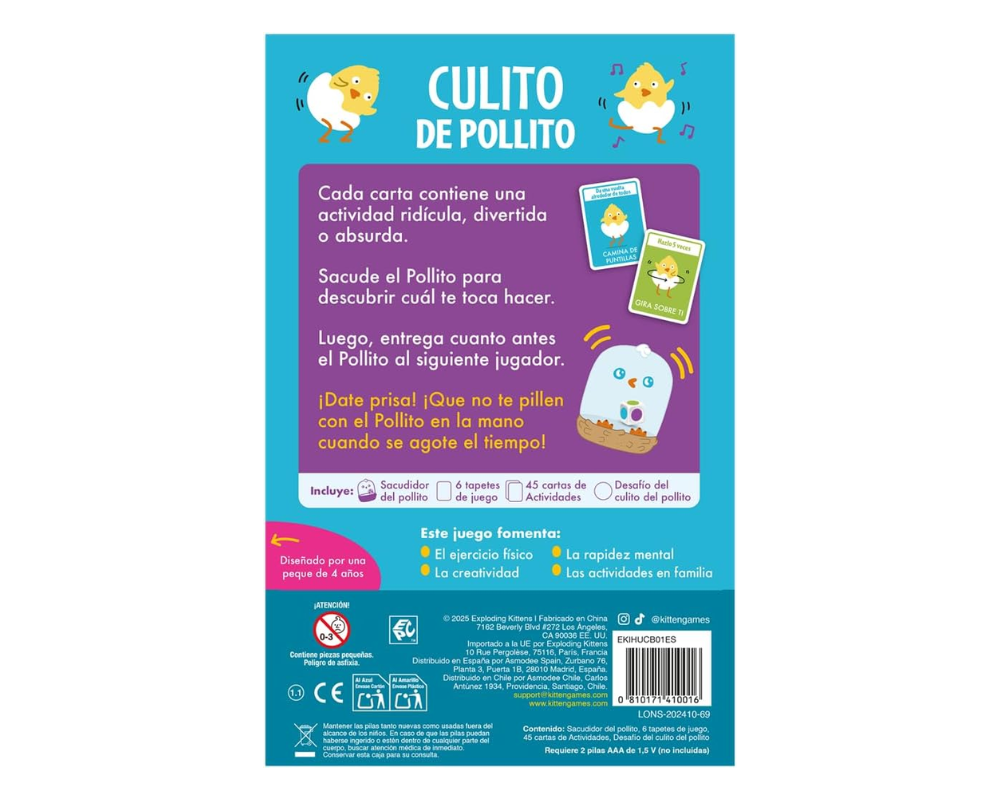 Culito de Pollito Juego de Mesa en ESPAÑOL. Asmodee
