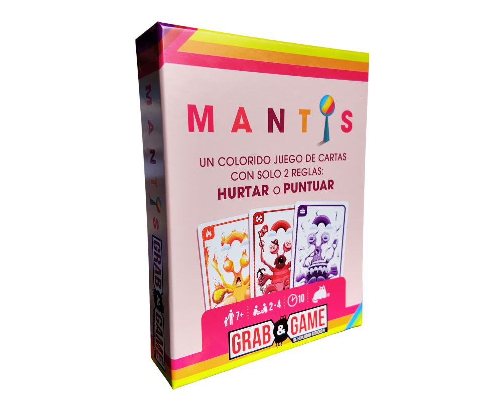 Mantis Juego de Mesa en Español. Edad recomendada 7+. Exploding Kittens