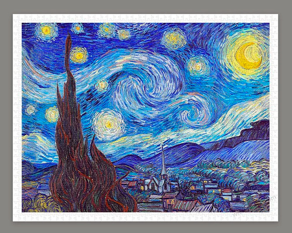 Vincent Van Gogh, Noche Estrellada: Rompecabezas de Arte 1200 Piezas Pintoo